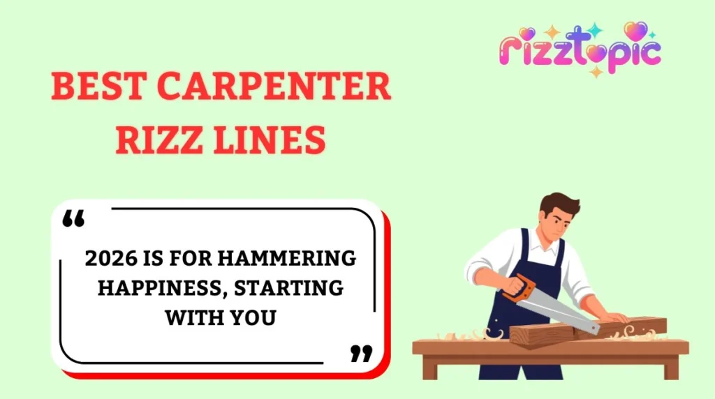 Best Carpenter Rizz Lines