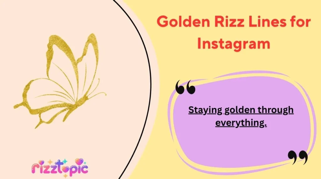 Golden Rizz Lines for Instagram