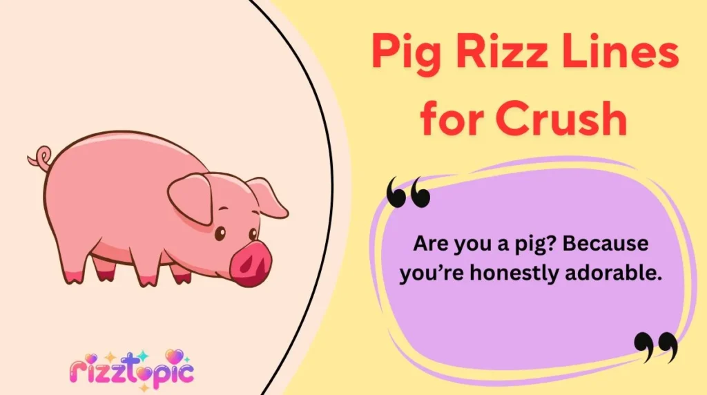 Pig Rizz Lines for Crush