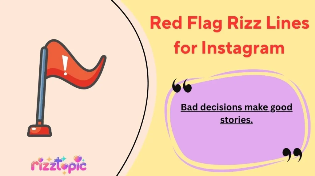 Red Flag Rizz Lines for Instagram