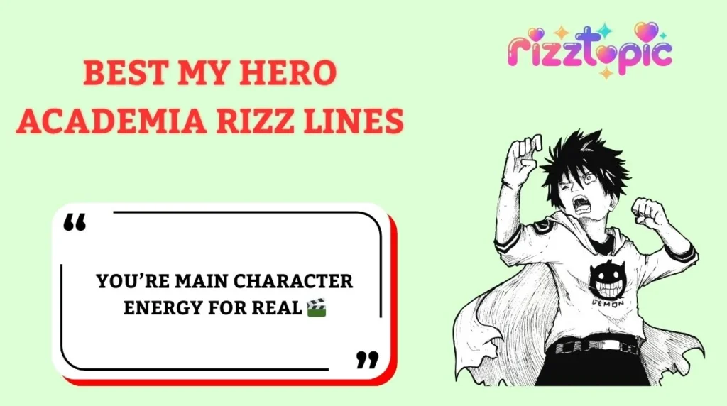 Best My Hero Academia Rizz Lines