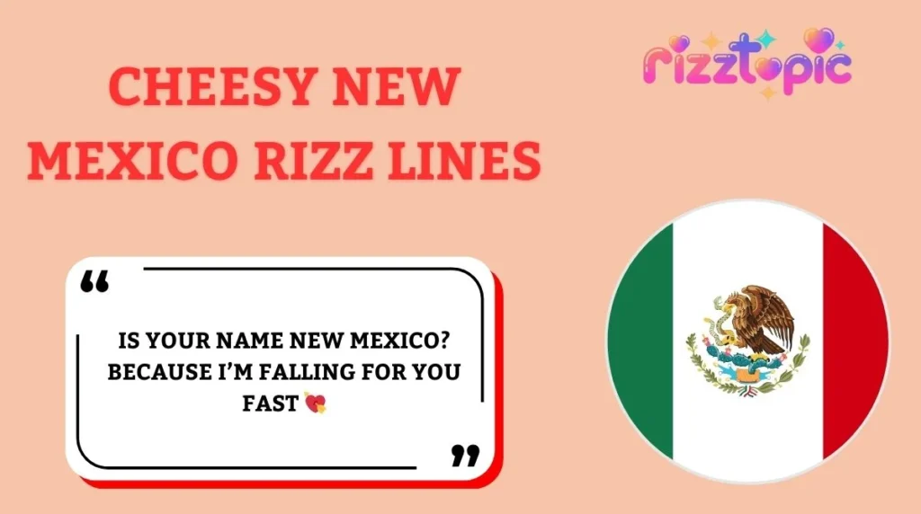 Cheesy New Mexico Rizz Lines