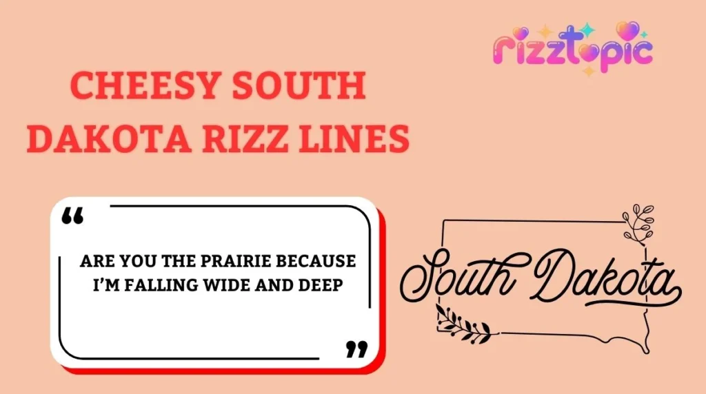 Cheesy South Dakota Rizz Lines