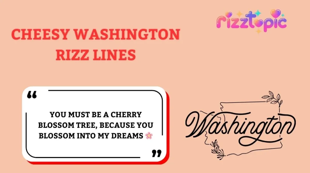 Cheesy Washington Rizz Lines