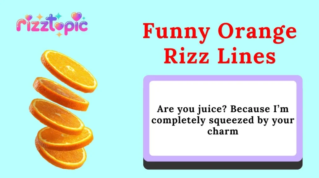 Funny Orange Rizz Lines
