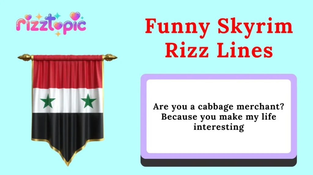 Funny Skyrim Rizz Lines