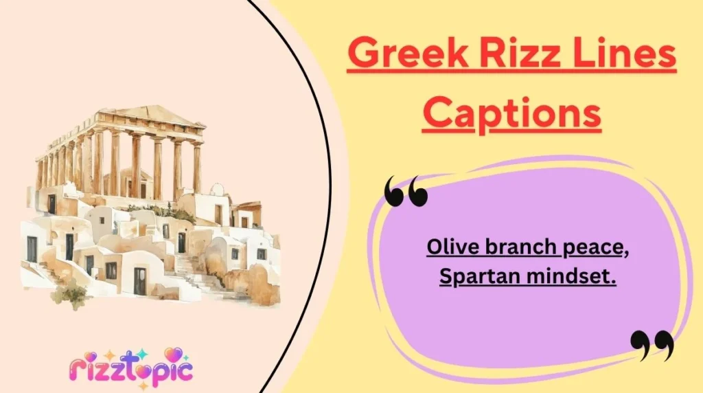 Greek Rizz Lines Captions