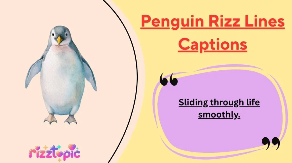 Penguin Rizz Lines Captions