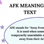 AFK Meaning in Text