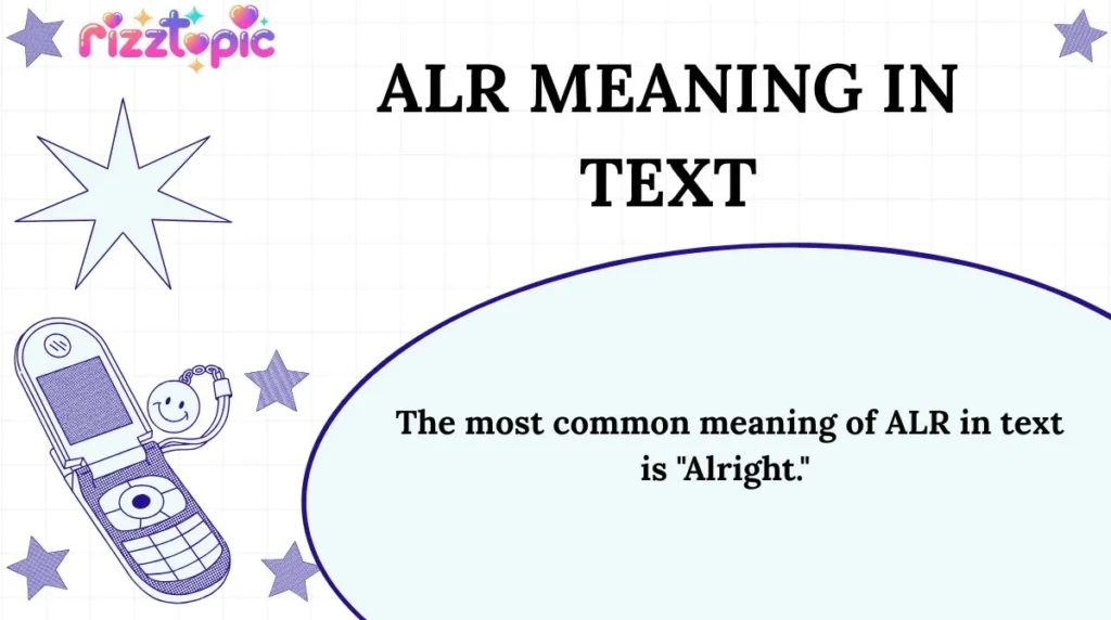 ALR Meaning in Text