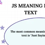 JS Meaning in Text