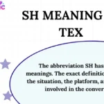 SH Meaning in Tex