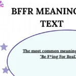 BFFR Meaning in Text