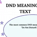 DND Meaning in Text