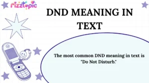 DND Meaning in Text