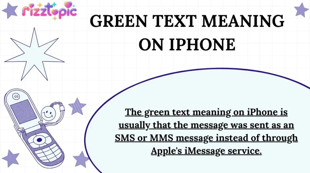 Green Text Meaning on iPhone