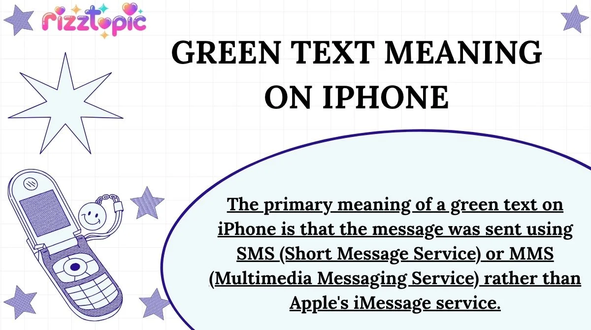 Green Text Meaning on iPhone