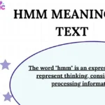 Hmm Meaning in Text
