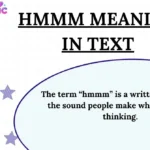Hmmm Meaning in Text