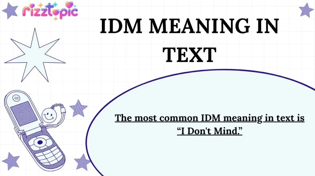 IDM Meaning in Text