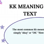 KK Meaning in Text