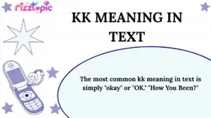KK Meaning in Text