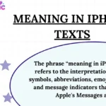 Meaning in iPhone Texts