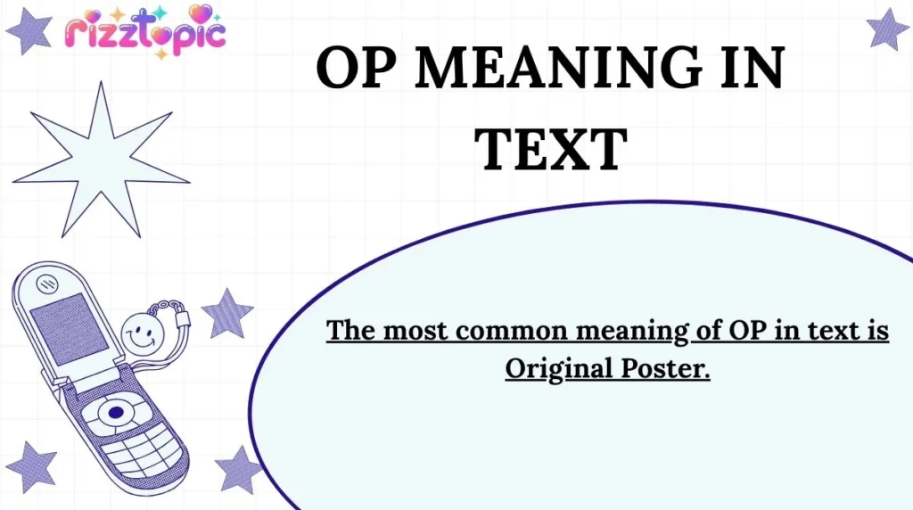OP Meaning in Text