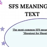 SFS Meaning in Text