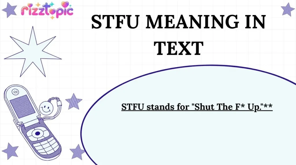 STFU Meaning in Text