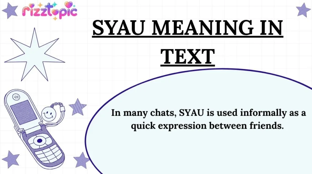 Syau Meaning in Text