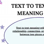 Text to Text Meaning
