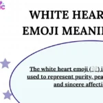 White Heart Emoji Meaning